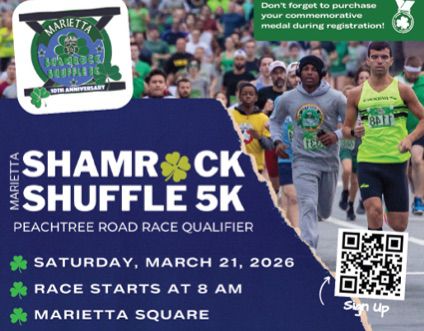 MARIETTA PAL CELEBRARÁ LA DÉCIMA EDICIÓN DEL SHAMROCK SHUFFLE 5K